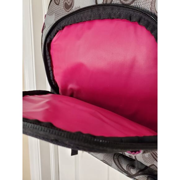 Dakine Laptop Travel Backpack. Gray and Purple Floral - Picture 4 of 10